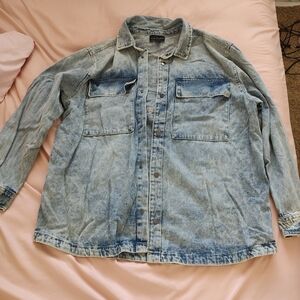 Denim Button-Up Jacket